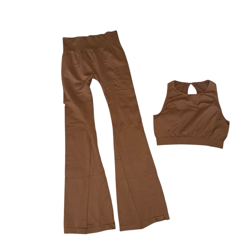 Women’s Brown Workout‎ Set leggings/sports bra